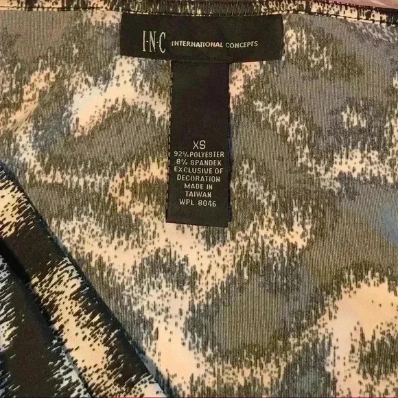 International Concepts Animal Print Black & White Dress - Picture 6 of 7